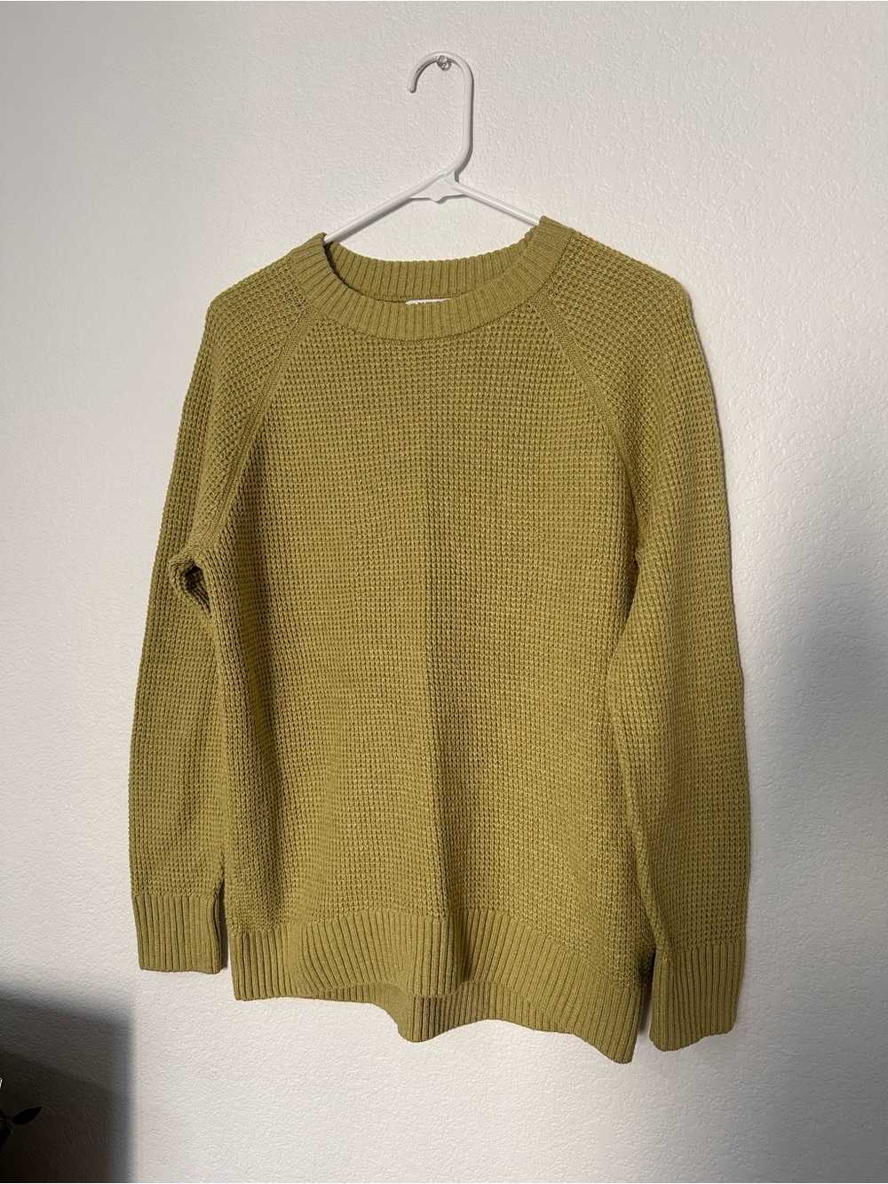 Bright Olive Green Knit Sweater